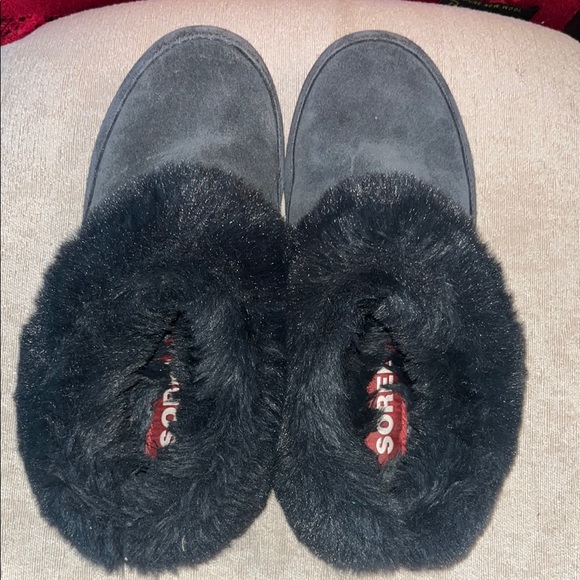SOREL Cozy Navy /Gray Women's Slippers size 8 - Picture 3 of 7